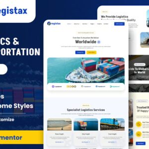 Fregistax - Kit de plantillas Elementor para carga y logístic