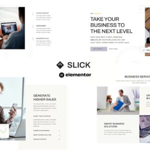 Slick - Template Kit Elementor multipropósito para Agencia de negocios y marketing