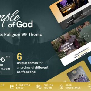 Templo de Dios - Tema de la religión y la iglesia