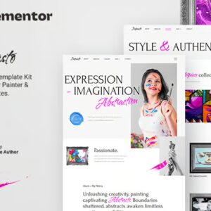 Impasto — Template Kit Elementor para pintores y artistas