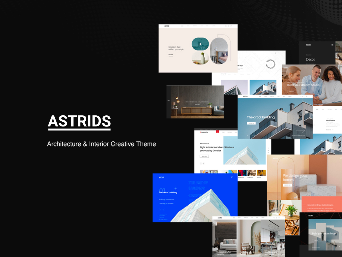 Astrids – Tema de WordPress para arquitectura y interiores y creativo