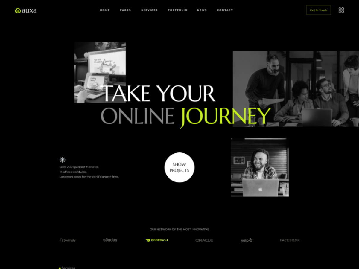 Auxa – Tema de WordPress para digital y estudio y agencia