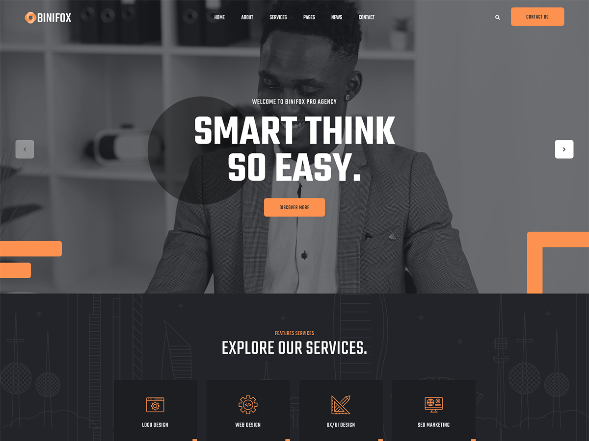 Binifox – Tema de WordPress para digital y agencia y servicios