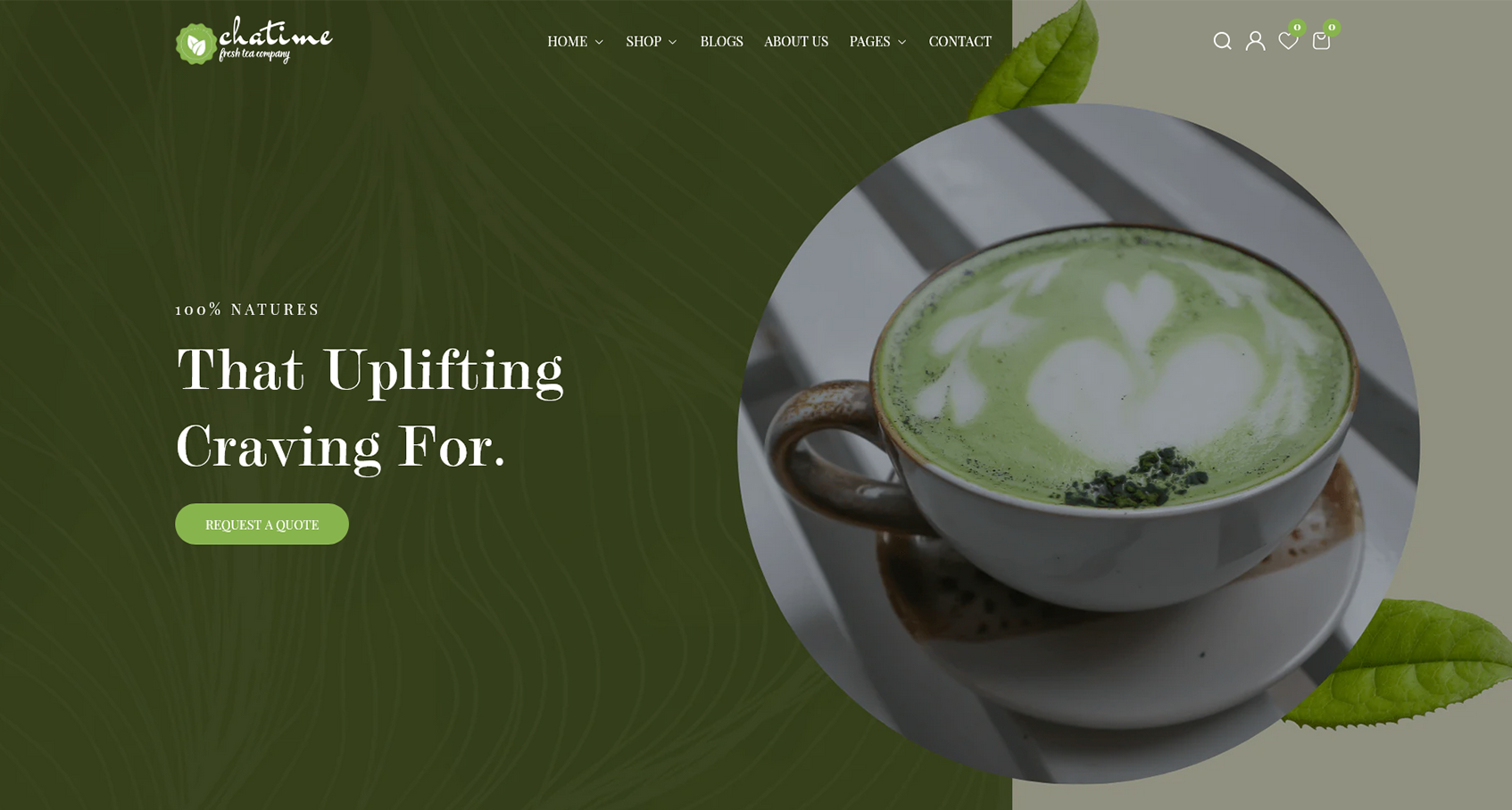 Chatime – Tema Shopify para matcha y organico y te
