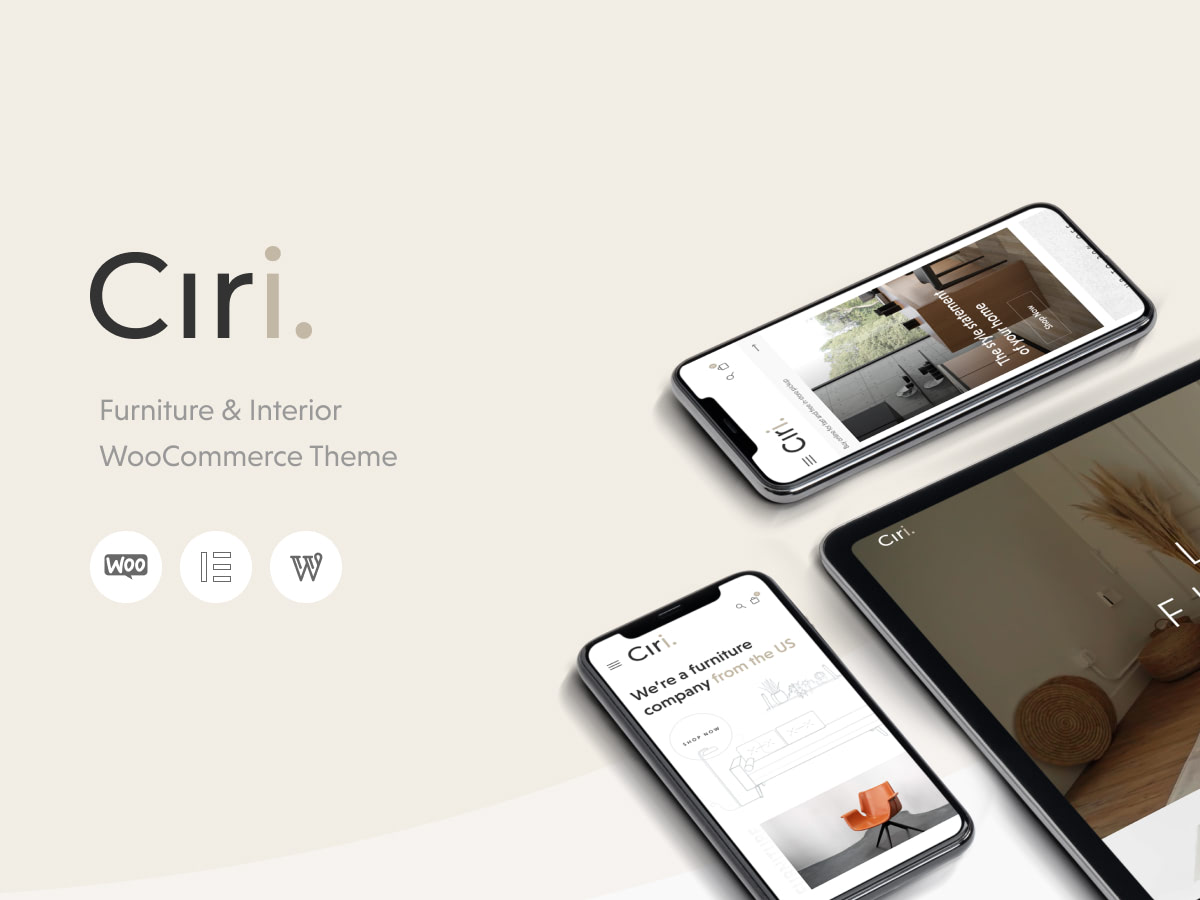 Ciri – Tema de WordPress para muebles y interiores