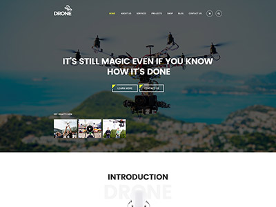 Drone – Tema de WordPress para producto único y producto