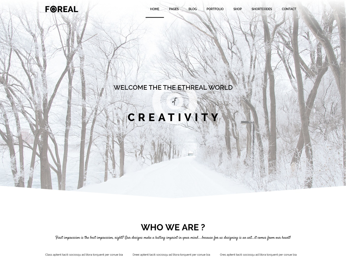 Foreal – Tema de WordPress para director y escritor