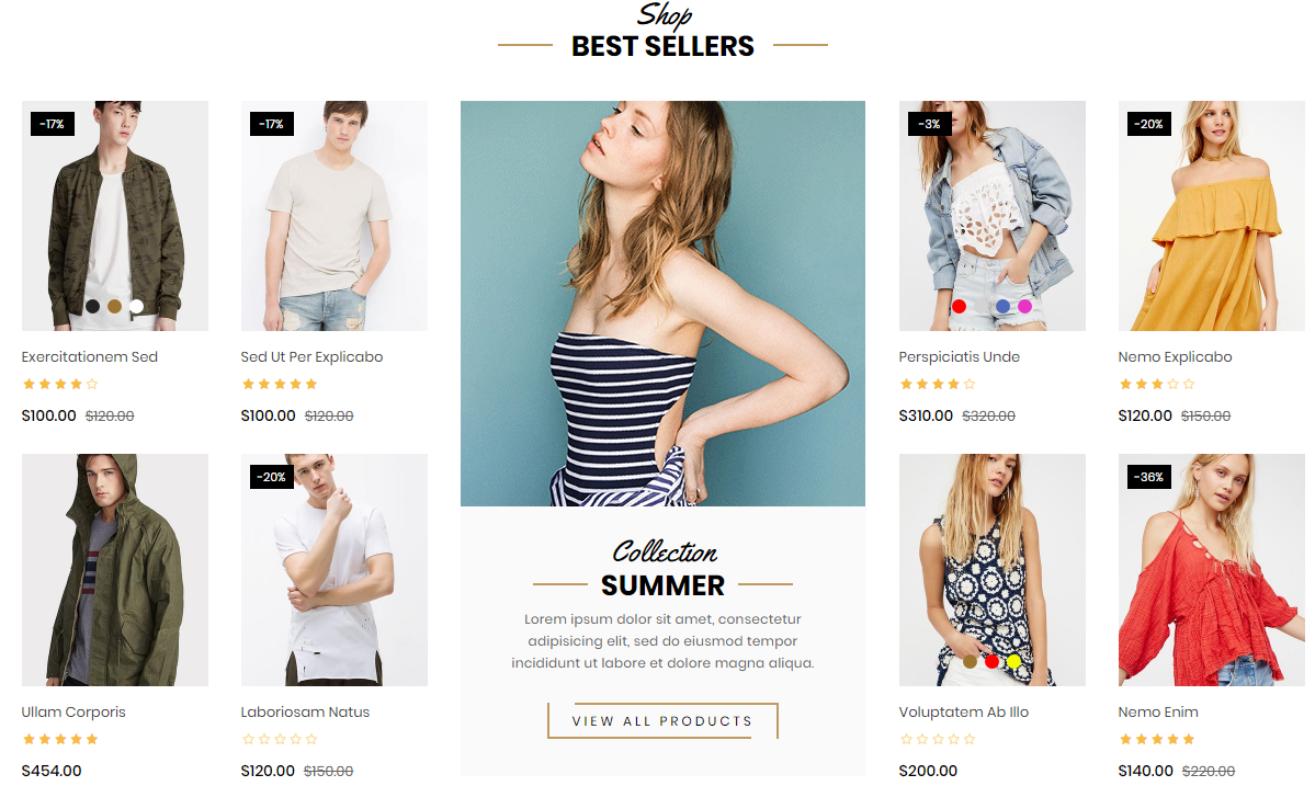 Homestore – Tema Shopify para muebles y sections