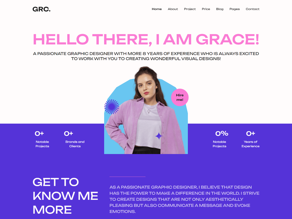 Linkgrace – Tema de WordPress para creativo y portafolio