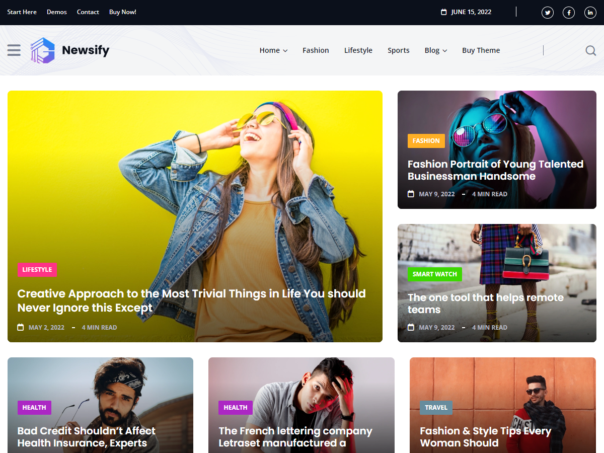 Newsify – Tema de WordPress para revista