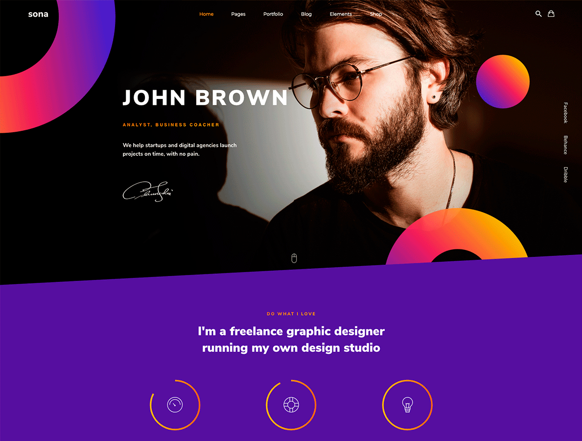 Sona – Tema de WordPress para digital y marketing y agencia